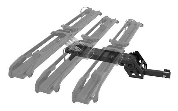 Saris MHS 2+1 BASE Only, Fits 2" Hitch Receivers