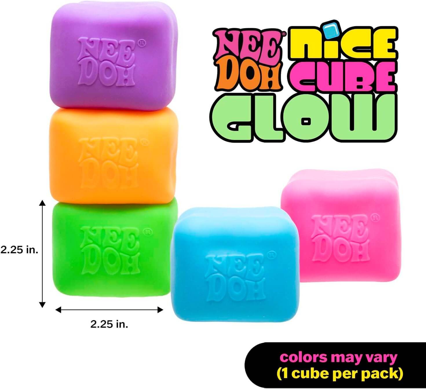 Schylling NeeDoh Nice Cube Glow