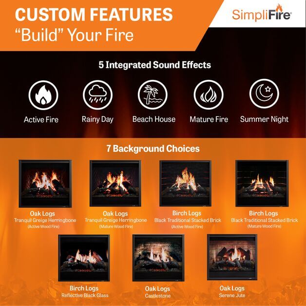 Simplifire Inception 36" SF-INC36 Electric Fireplace