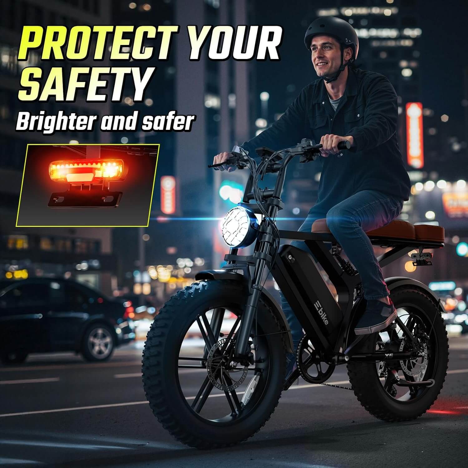 electric bicycle 1500w Sisigad X6 1500W 48V Fat Tire Retro Electric Bike — Upzy.com