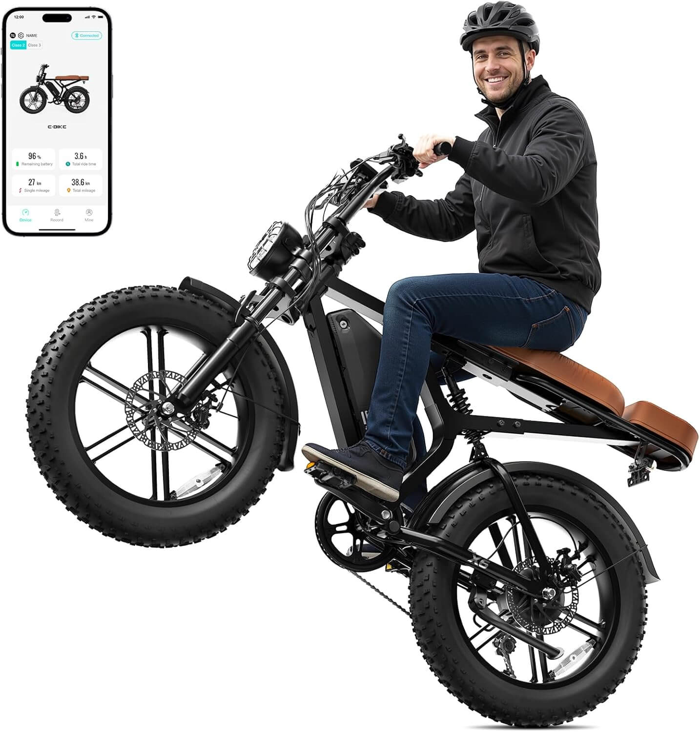 Sisigad X6 1500W 48V Fat Tire Retro Electric Bike