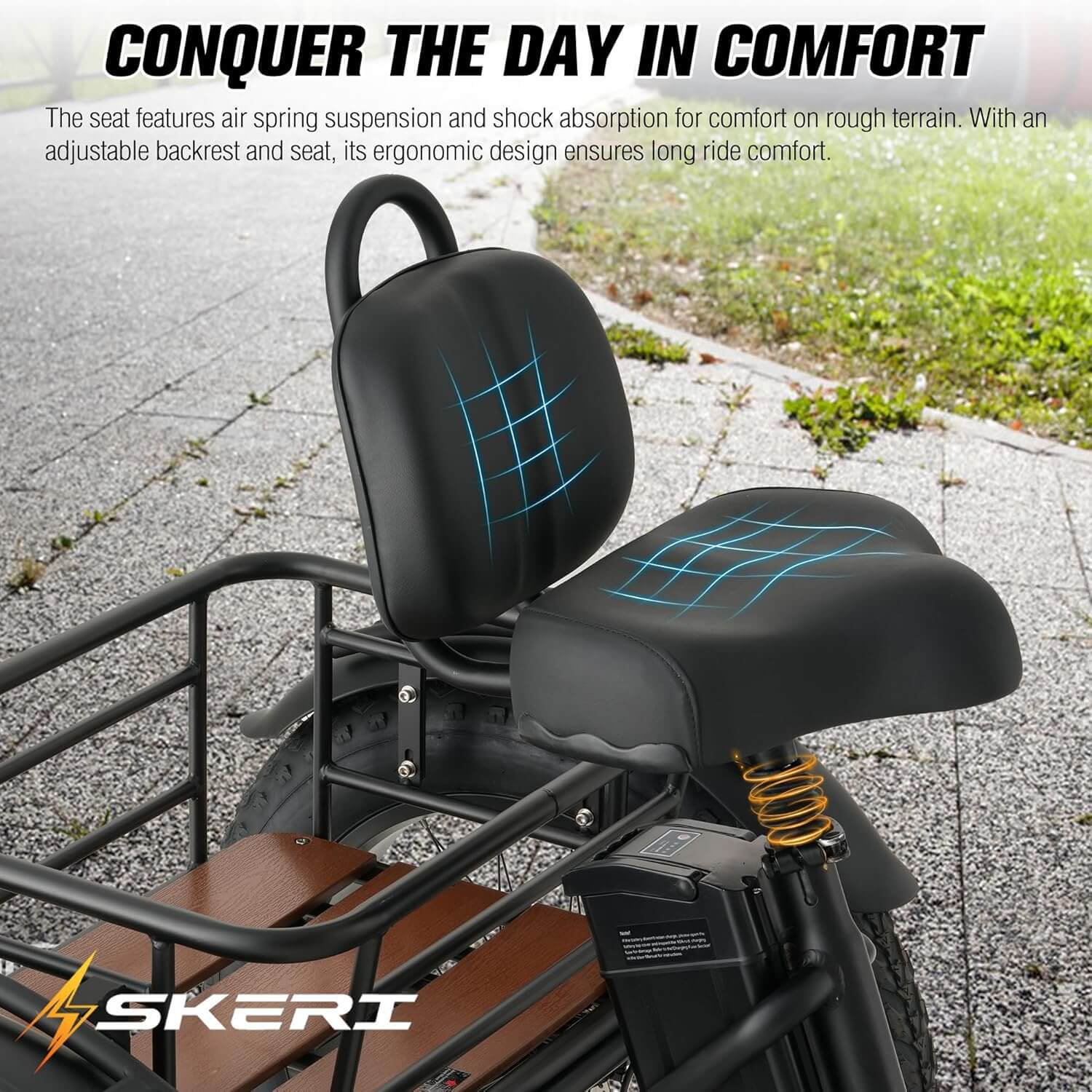 Skeri ET03 Folding Fat Tire Electric Trike