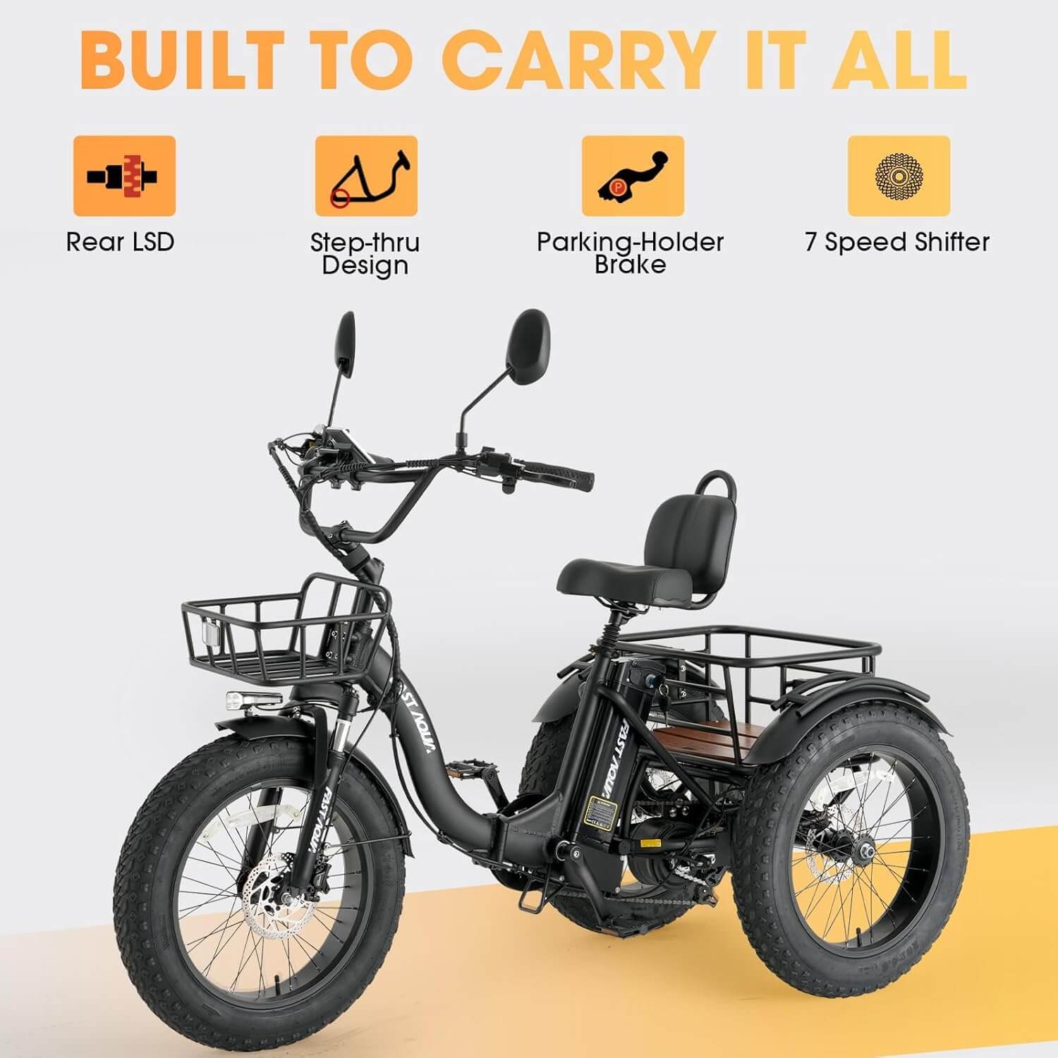 Skeri ET03 Folding Fat Tire Electric Trike