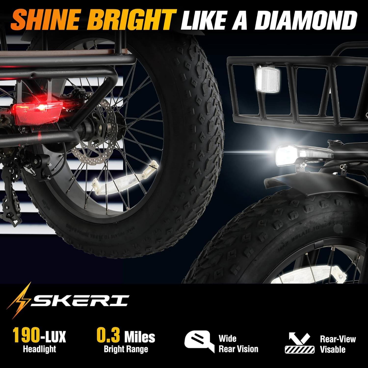 Skeri ET03 Folding Fat Tire Electric Trike