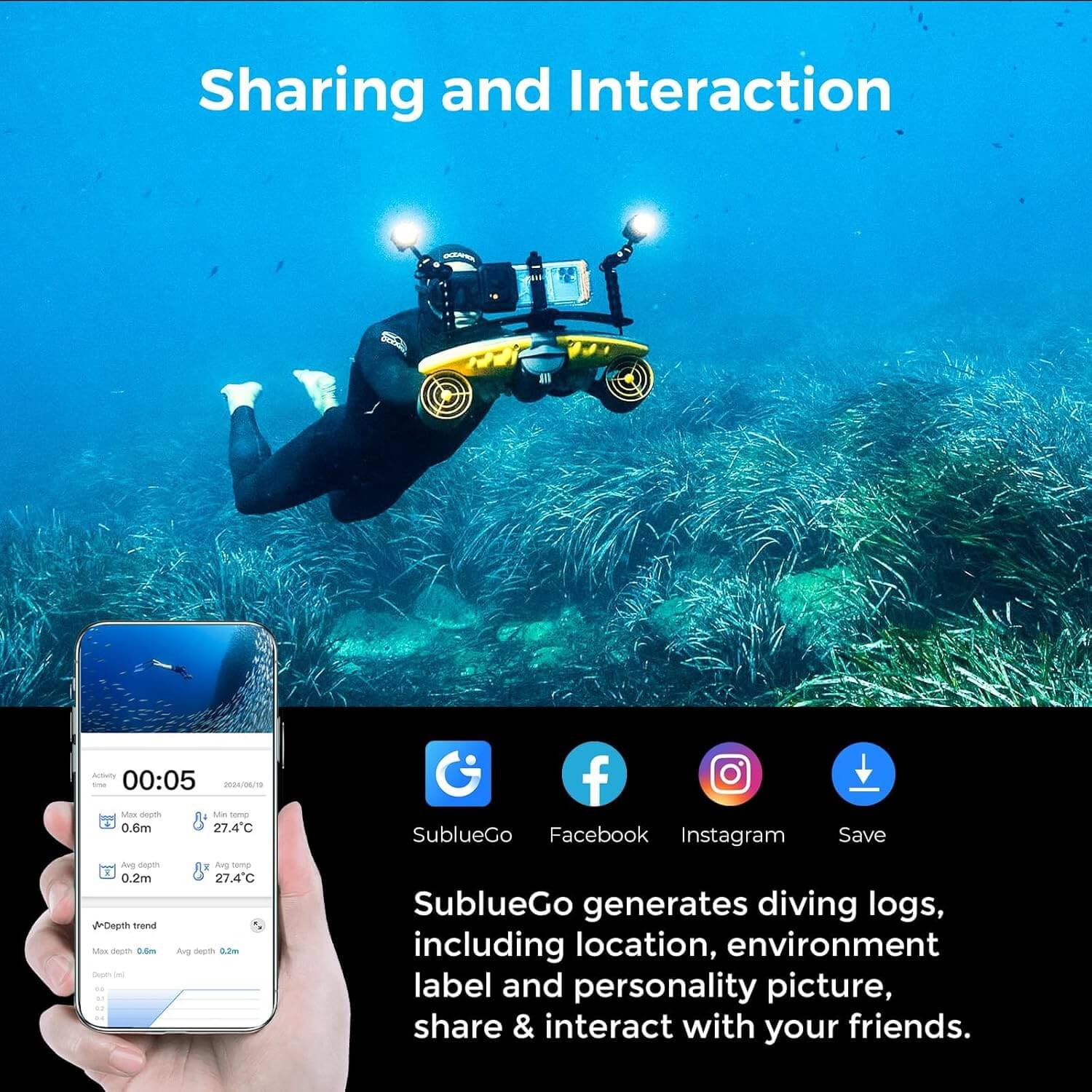 Sublue NAVBOW PLUS Underwater Scooter