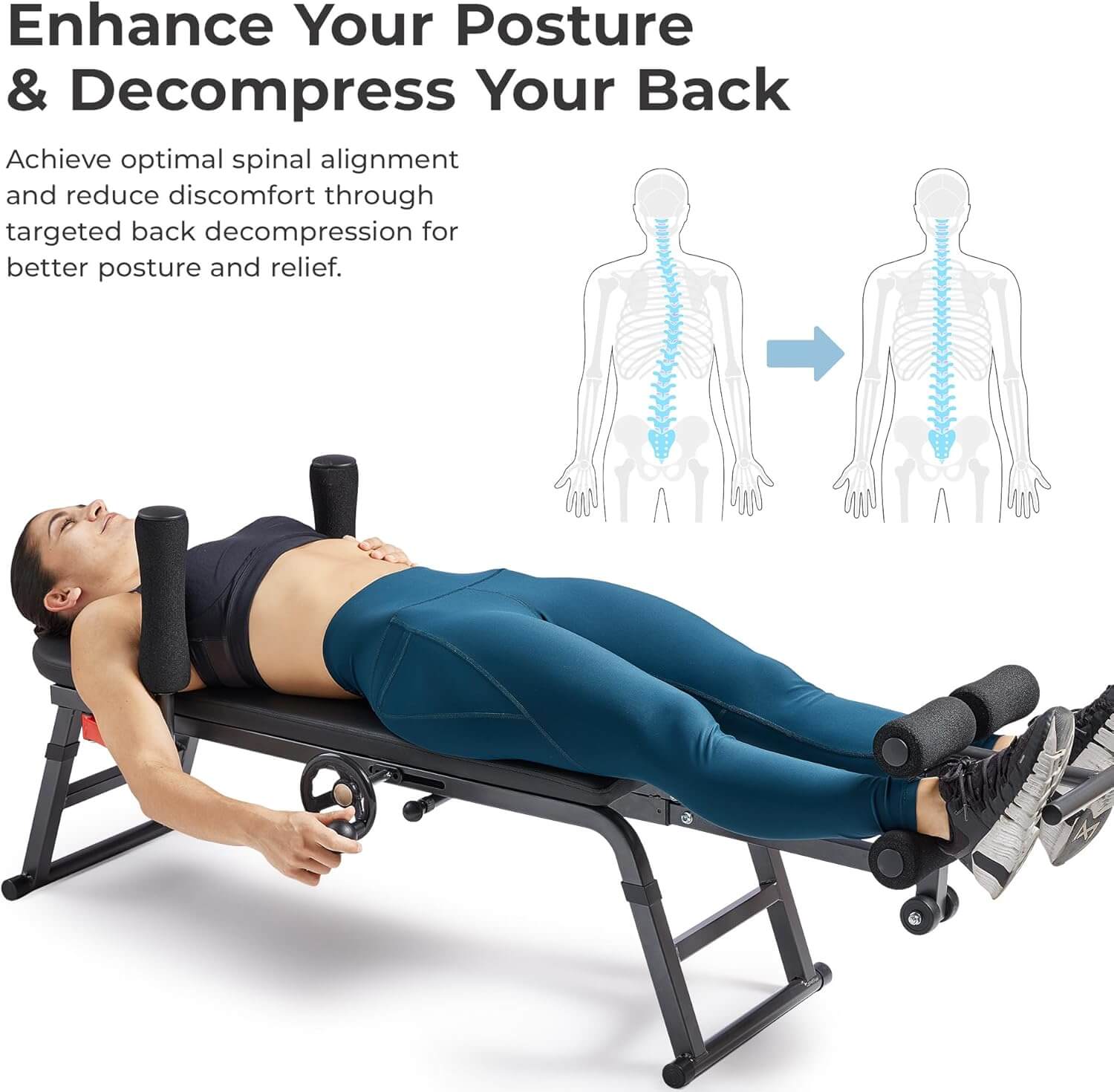 Sunny Health & Fitness Full Body Decompression Bench/Table