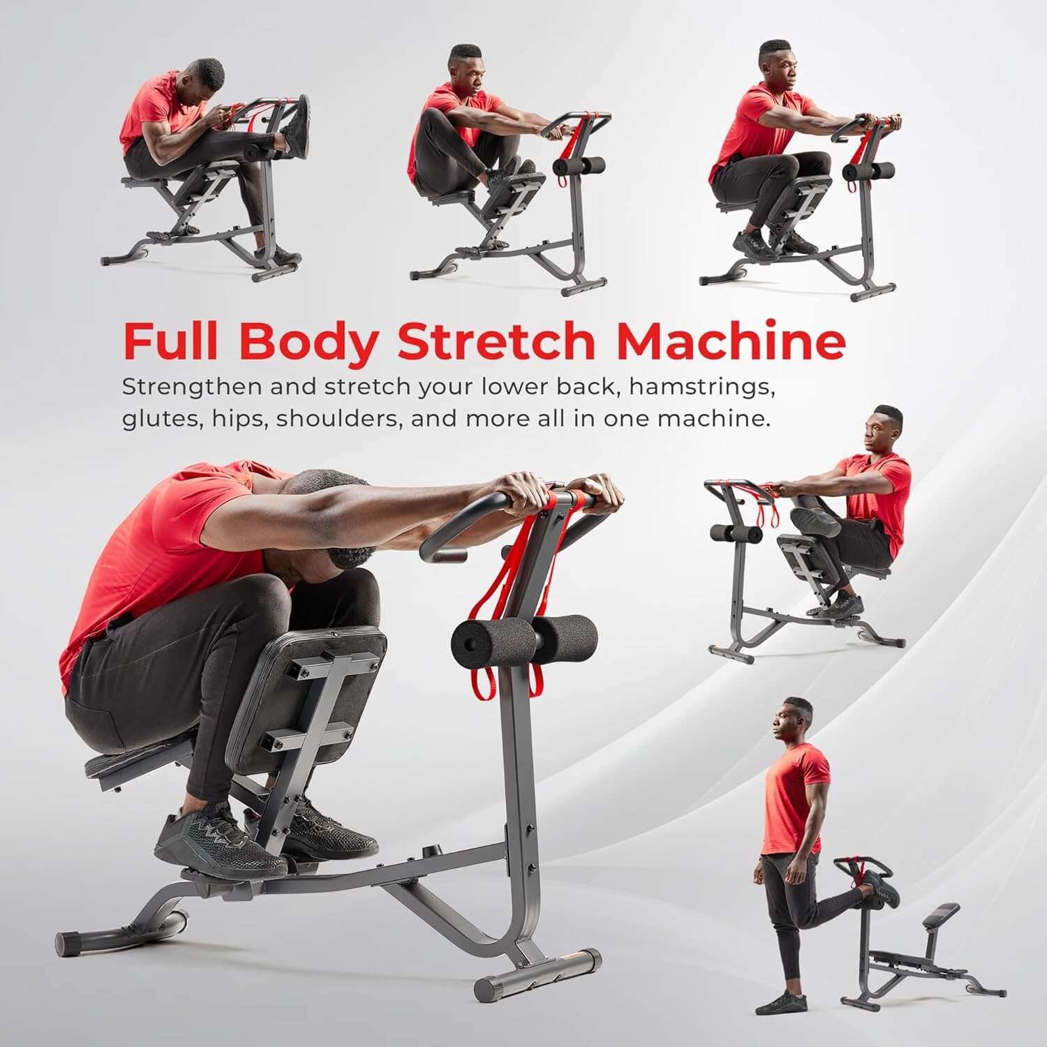 Sunny Health & Fitness Full Body Traction Stretch Machine