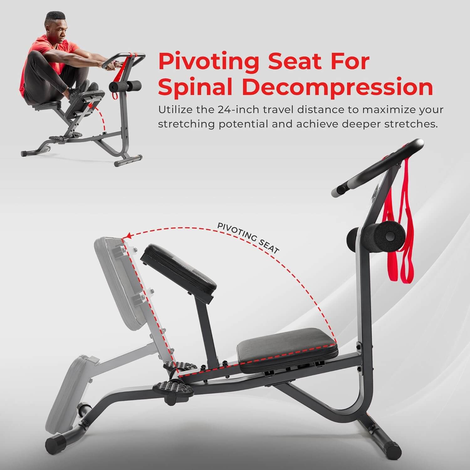 Sunny Health & Fitness Full Body Traction Stretch Machine