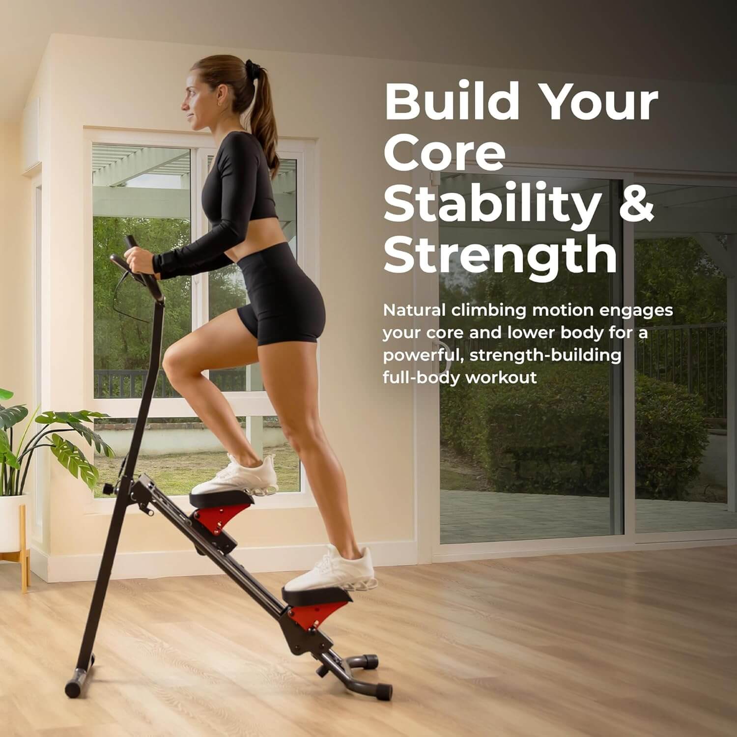 Sunny Health & Fitness SF-S025005 Stair Stepper Climber with Handlebar