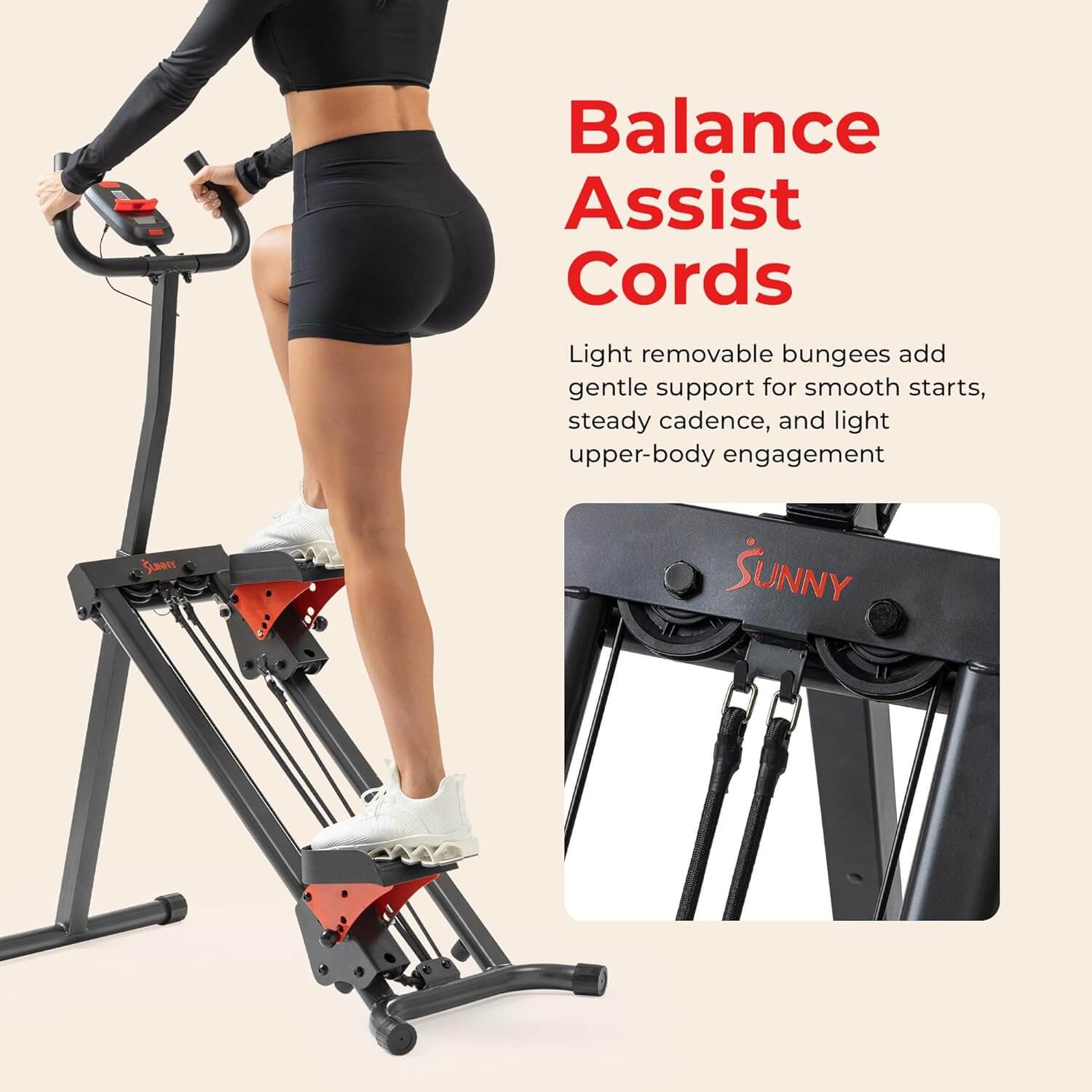Sunny Health & Fitness SF-S025005 Stair Stepper Climber with Handlebar