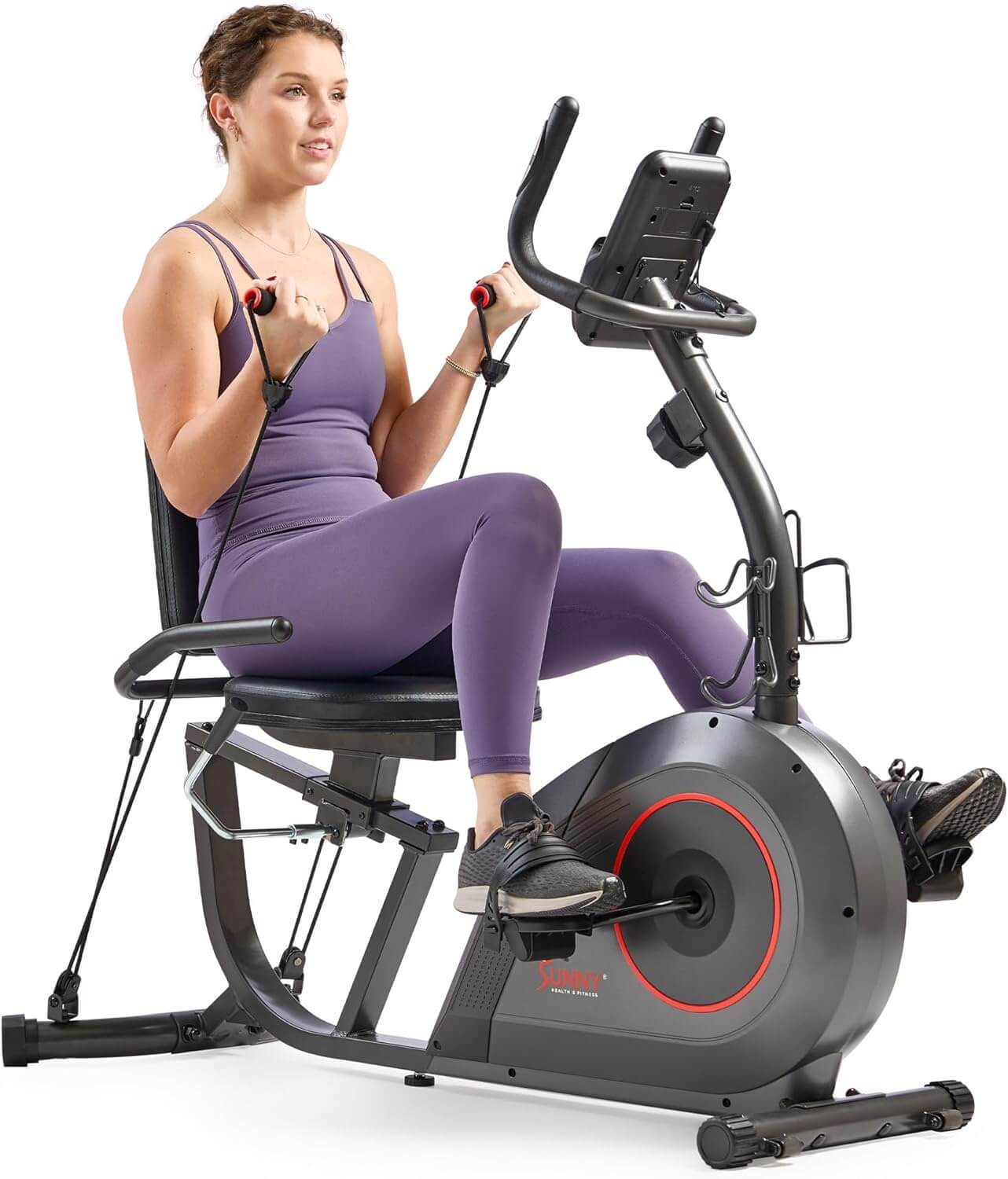 Sunny Health & Fitness Smart Recumbent Exercise Bike