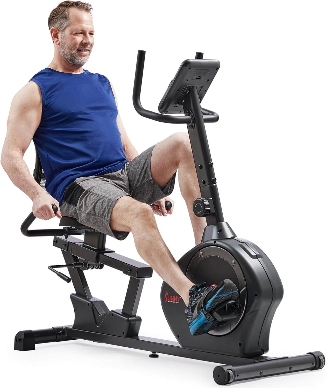 Sunny Health & Fitness Smart Recumbent Exercise Bike