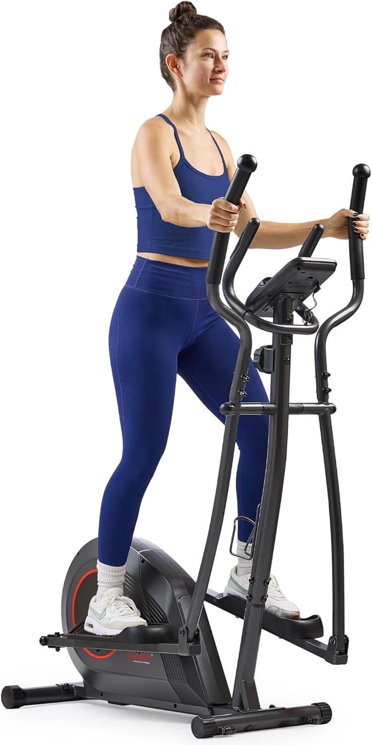 Sunny Health & Fitness Smart Upright Elliptical Machine