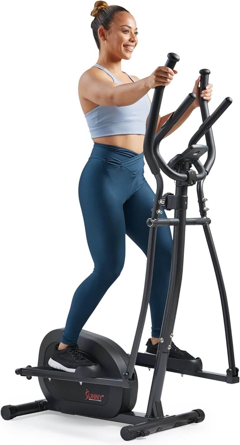 Sunny Health & Fitness Smart Upright Elliptical Machine