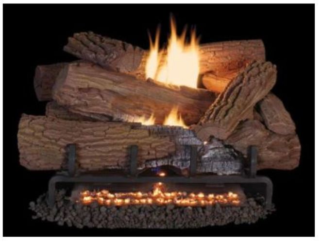 Superior F2085A 30" Mossy Oak Concrete Logs 1/2