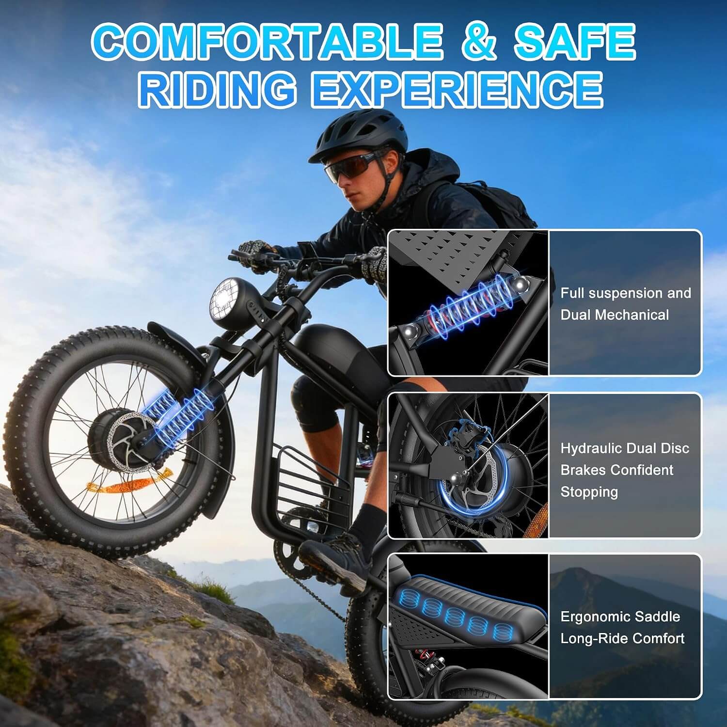 Sutyztsis FX20 3000W 48V Fat Tire Electric Dirt Bike