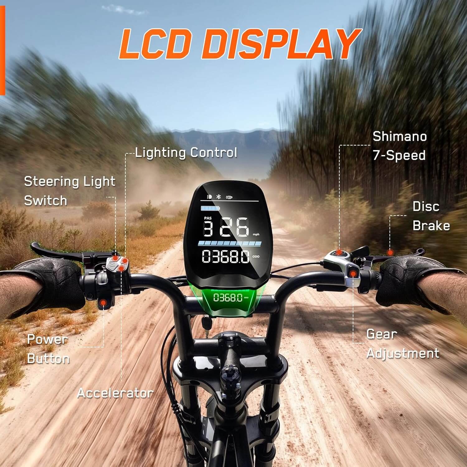 TS TST GRP 1500W 48V Suspension Fat Tire Electric Bike