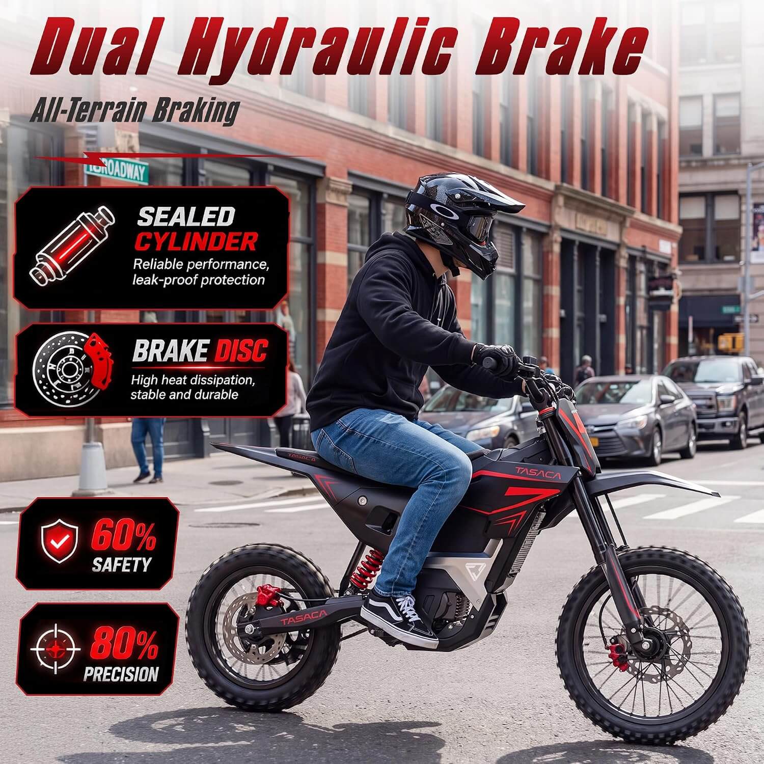Tasaca V58 5500W 52V Mid Drive Electric Dirt Bike