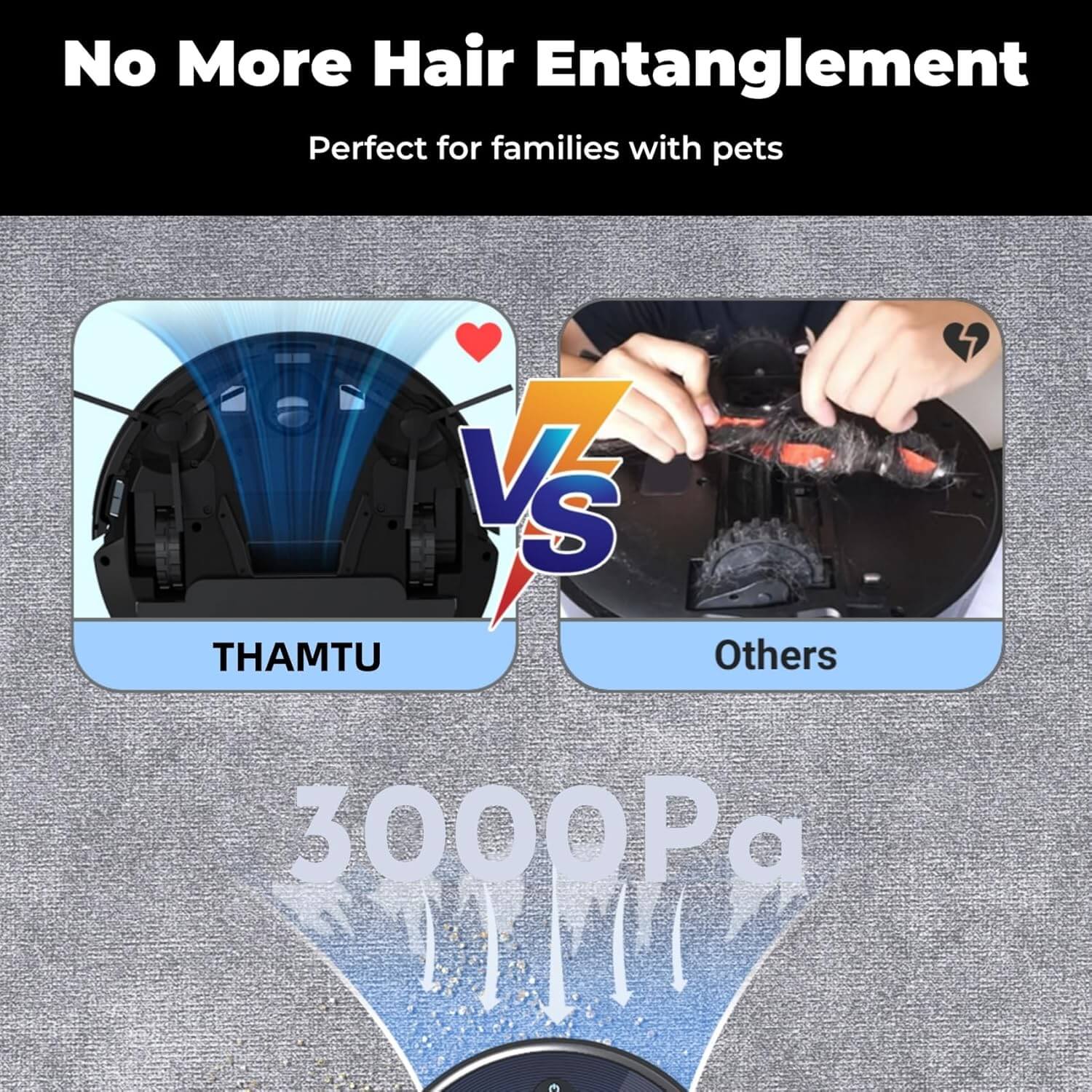 Thamtu G-Series-R 2-In-1 Robot Vacuum, Alexa Compatible