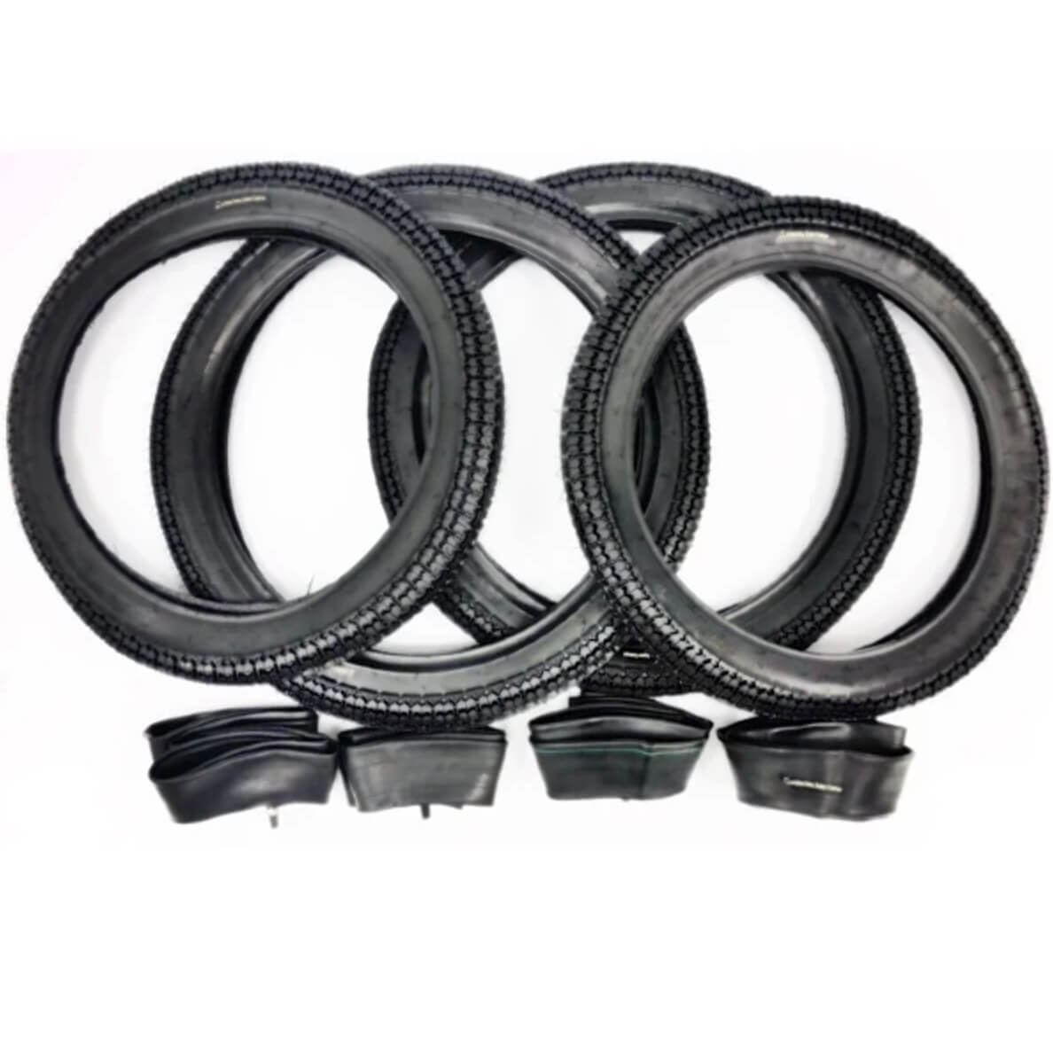 Titan Replacement INNER TUBES & TIRES Package (Front & Rear) for Surrey Bikes