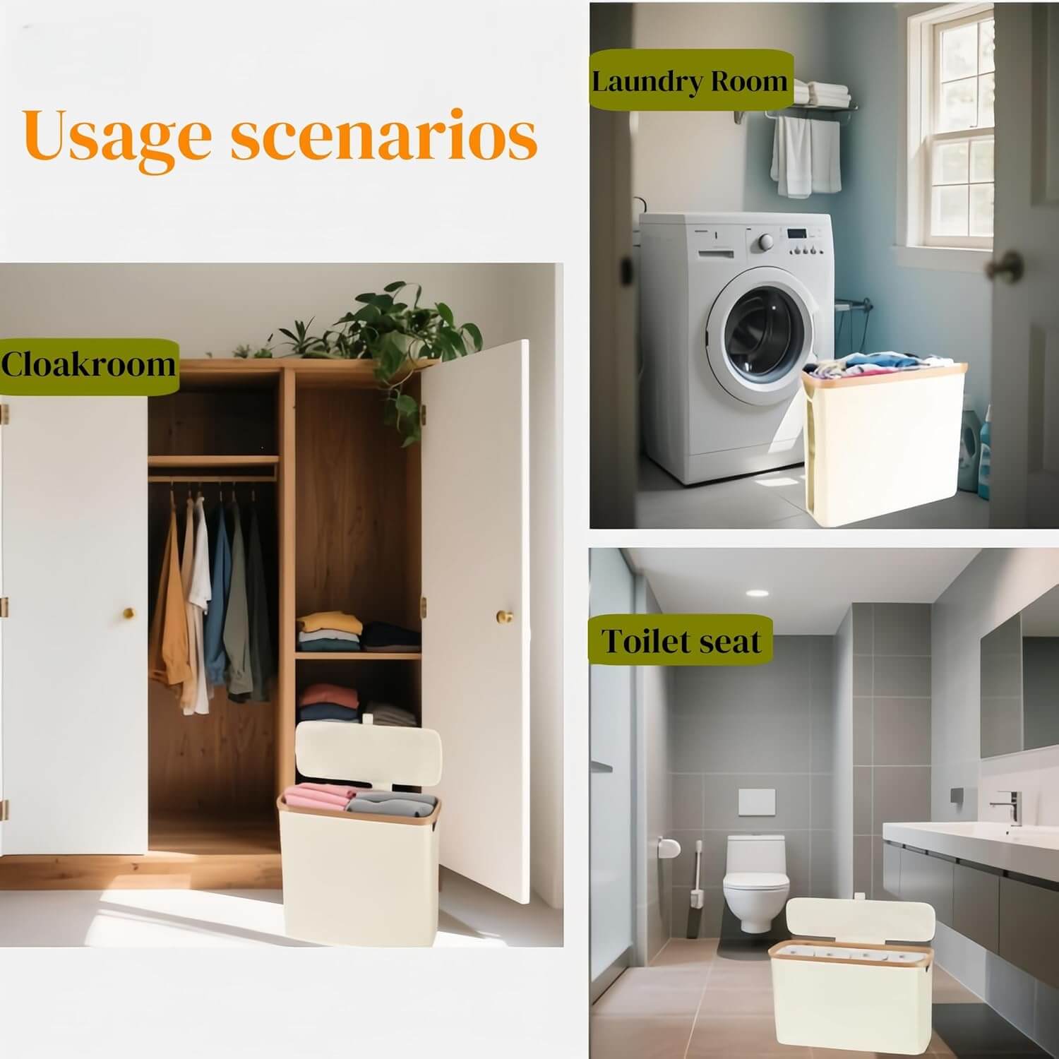 Toilet Paper Storage Basket with Lid, Large Capacity for 12 Rolls