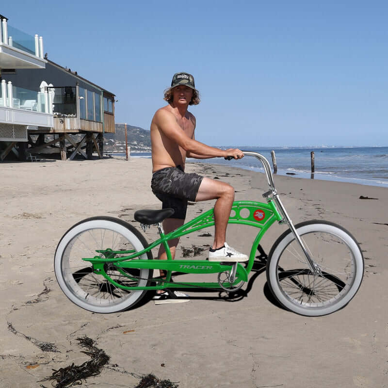 Tracer ARCADIA GT 26" Single Speed Chopper Stretch Fat Tire Cruiser Bike