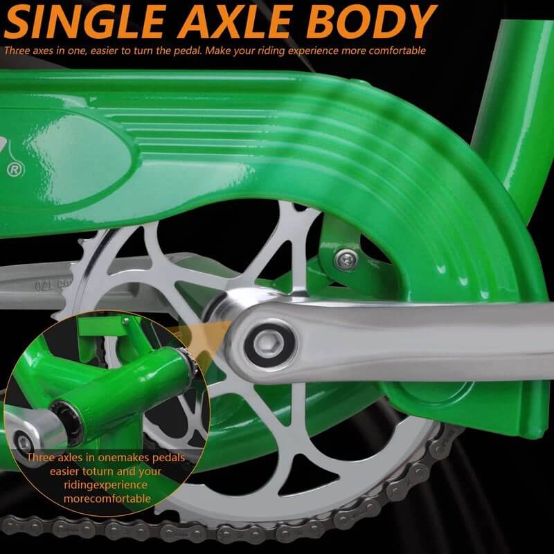 Tracer ARCADIA GT 26" Single Speed Chopper Stretch Fat Tire Cruiser Bike