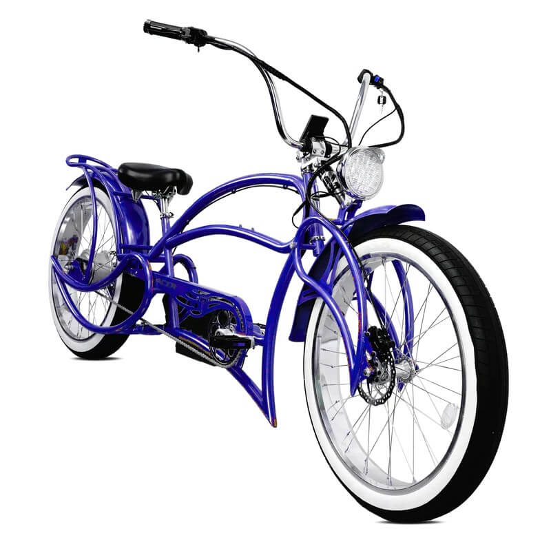 Tracer BEYOND PRO 26" 800W Classic Stretch Fat Tire Chopper Cruiser Electric Bike