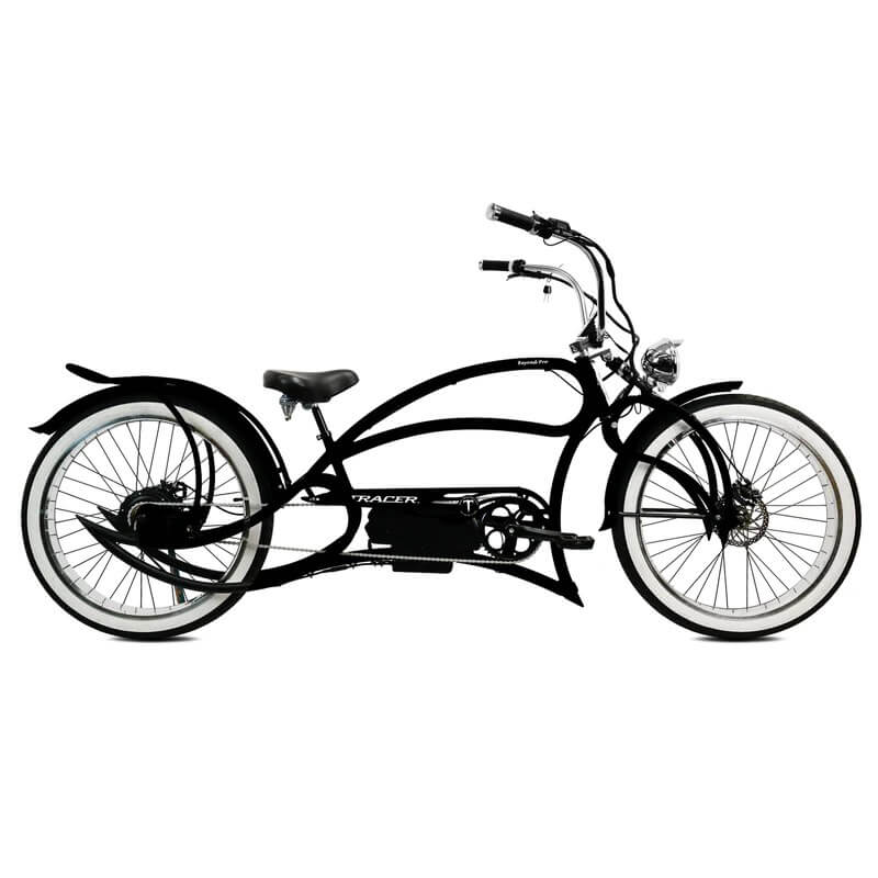 Tracer BEYOND PRO 26" 800W Classic Stretch Fat Tire Chopper Cruiser Electric Bike