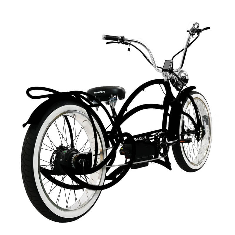 Tracer BEYOND PRO 26" 800W Classic Stretch Fat Tire Chopper Cruiser Electric Bike