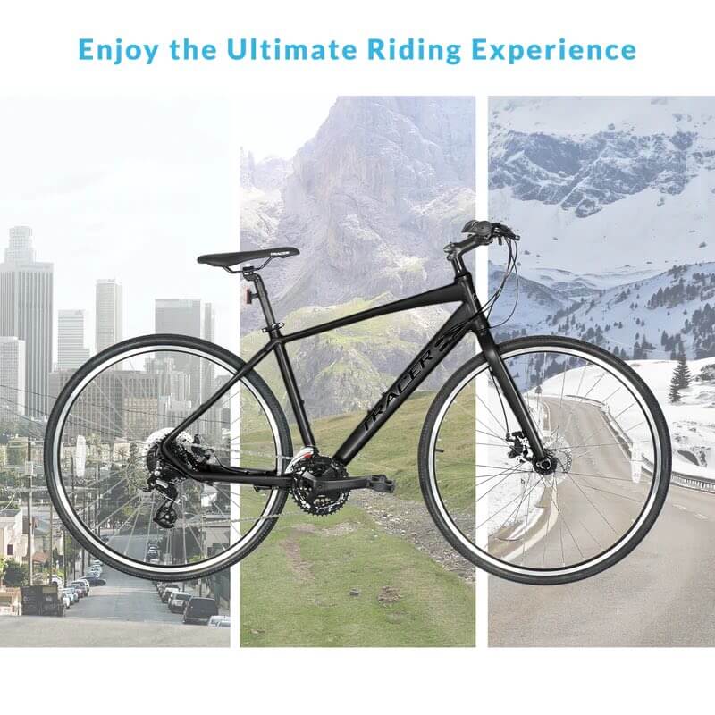 Tracer BRAVERY 8 Speed Aluminum Frame Hybrid Road Bike