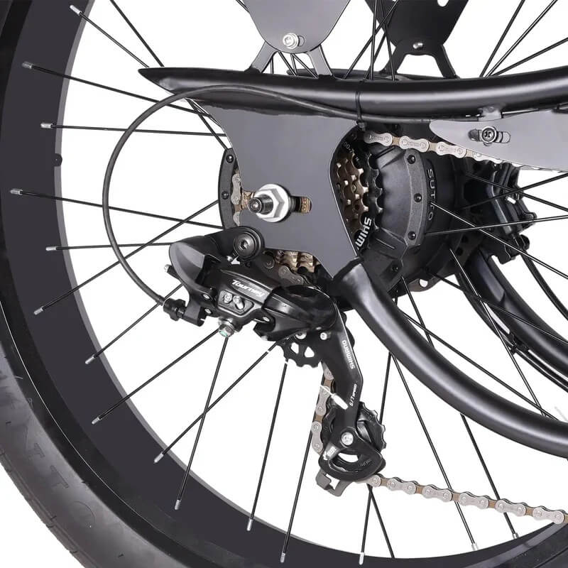 Tracer CHICO GT7 26" 750W 48V Fat Tire Stretch Cruiser Electric Bike
