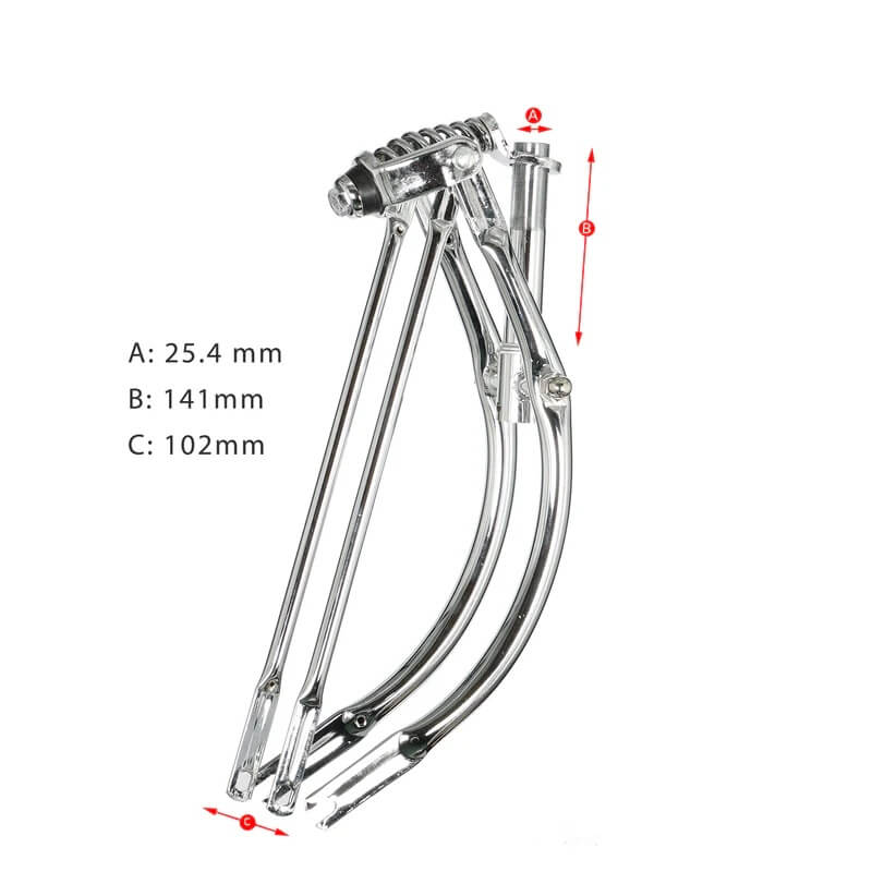 Tracer FK-SP20141102B 20" Lowrider Classic Springer Fork Medium Bend 25.4mm (1")