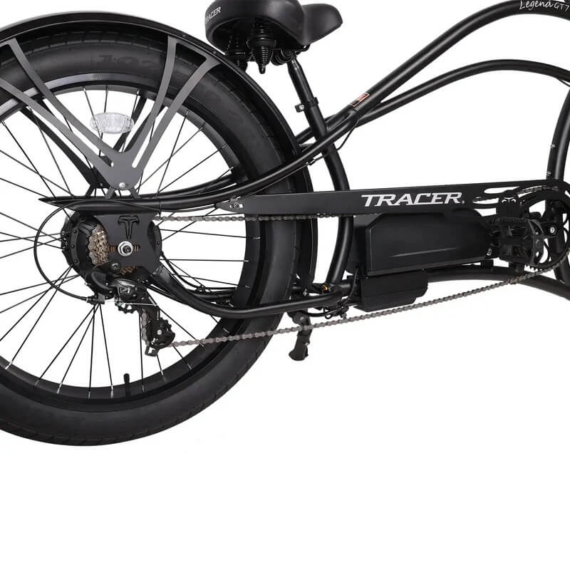 Tracer LEGEND GT7 26" 1000W 48V 7-Speed Stretch Cruiser Fat Tire Electric Bike