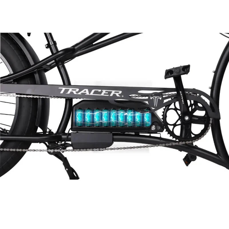 Tracer LEGEND GT7 26" 1000W 48V 7-Speed Stretch Cruiser Fat Tire Electric Bike