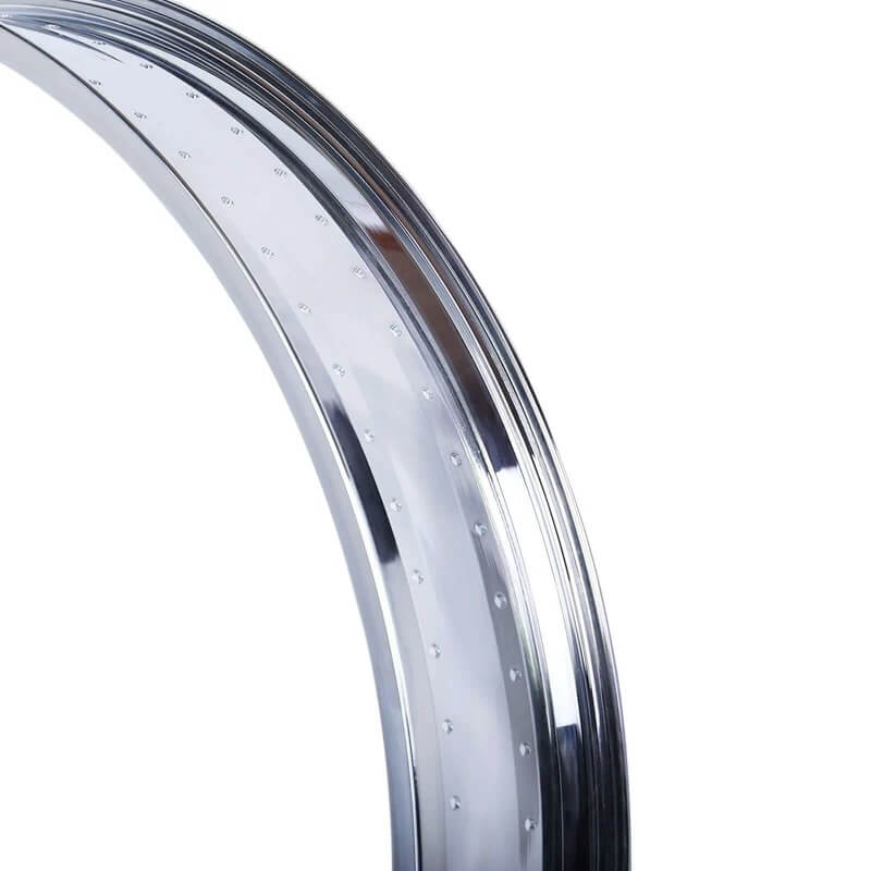 Tracer RM-TH7526140 Mirror Electroplating Fat Chrome Rim 26" x 3" x 140H 80MM for Cruiser Bikes