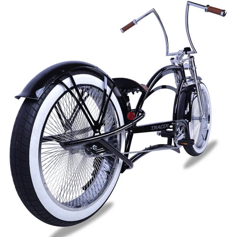 26 inch lowrider bicycle 26" Complete Bike Black/Chrome How to DIY continental kit
