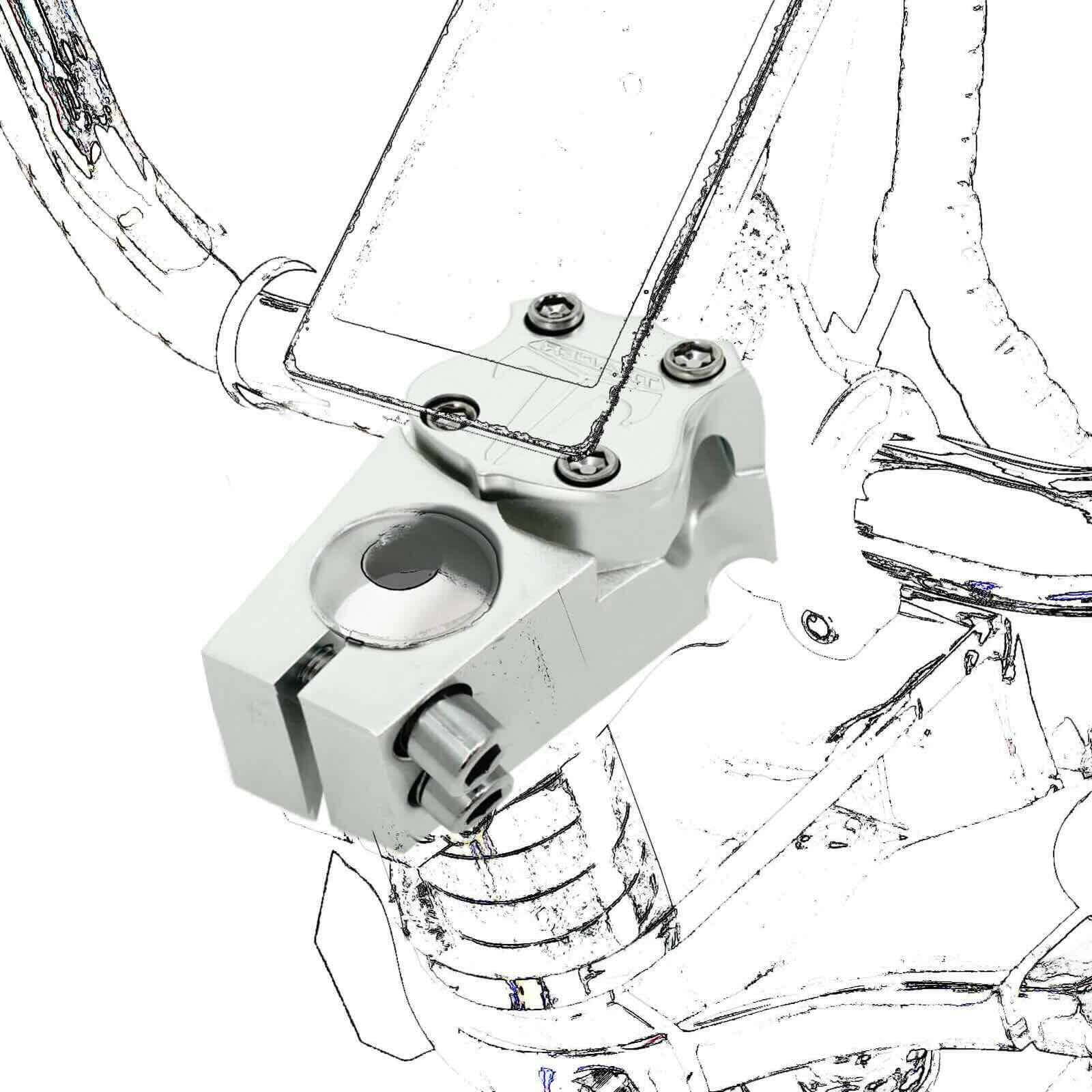 Tracer ST-TR66-8-PL ALLOY POLISH STEM for Bikes