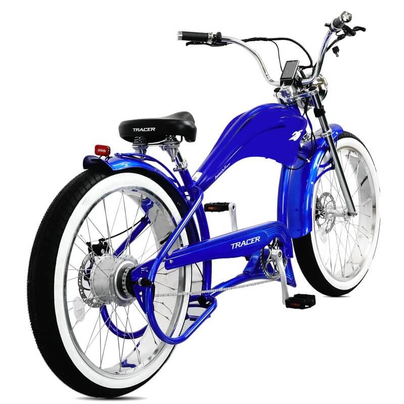 Tracer TWENTY5 GT 500W 48V 26" Fat Tire Chopper Stretch Cruiser Electric Bike