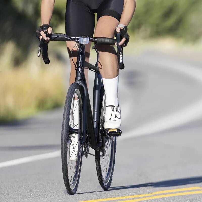 matte black gravel bike Tracer VELOCITY 700c 8 Speed Aluminum Frame Gravel Bike Matte Black / 21" (533mm)