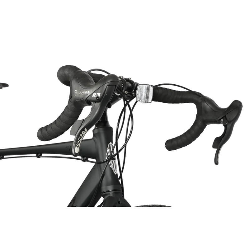 gravel bike aluminium frame Tracer VELOCITY 700c 8 Speed Aluminum Frame Gravel Bike Matte Black / 21" (533mm)