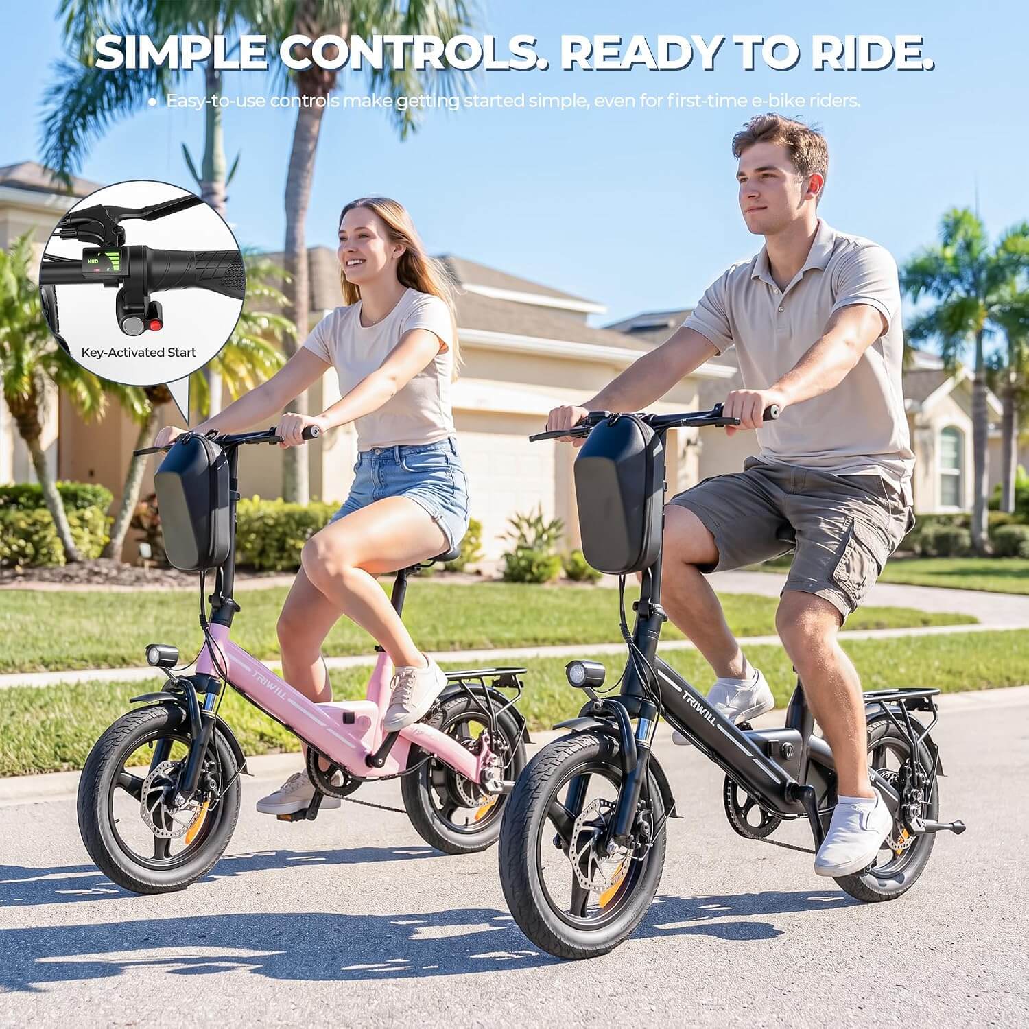 Triwill ZIP14 1000W Folding Electric Mini Bike