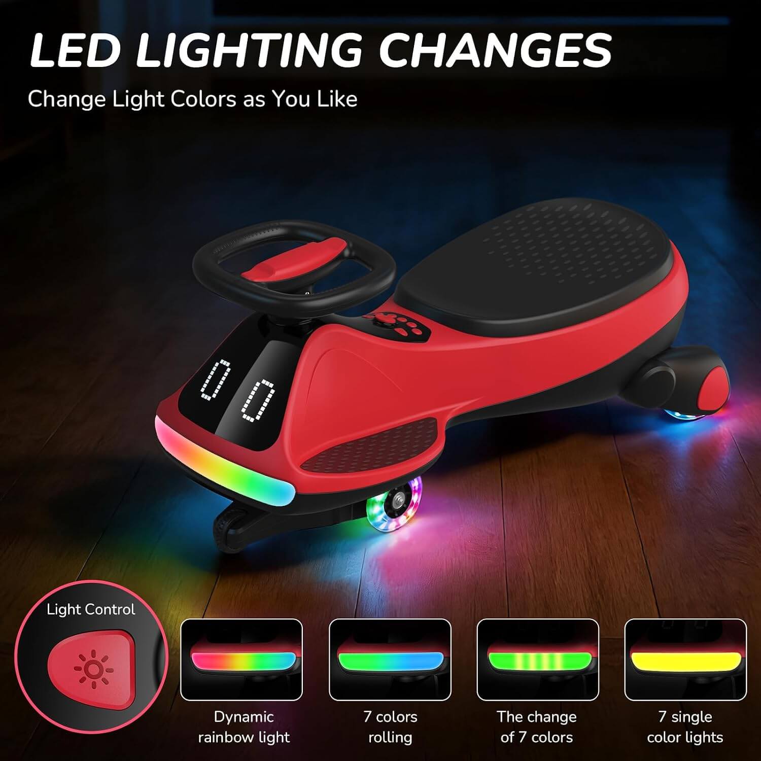 Umatoll UT501  12V 2-In-1 Electric Ride-On Wiggle Car Toy