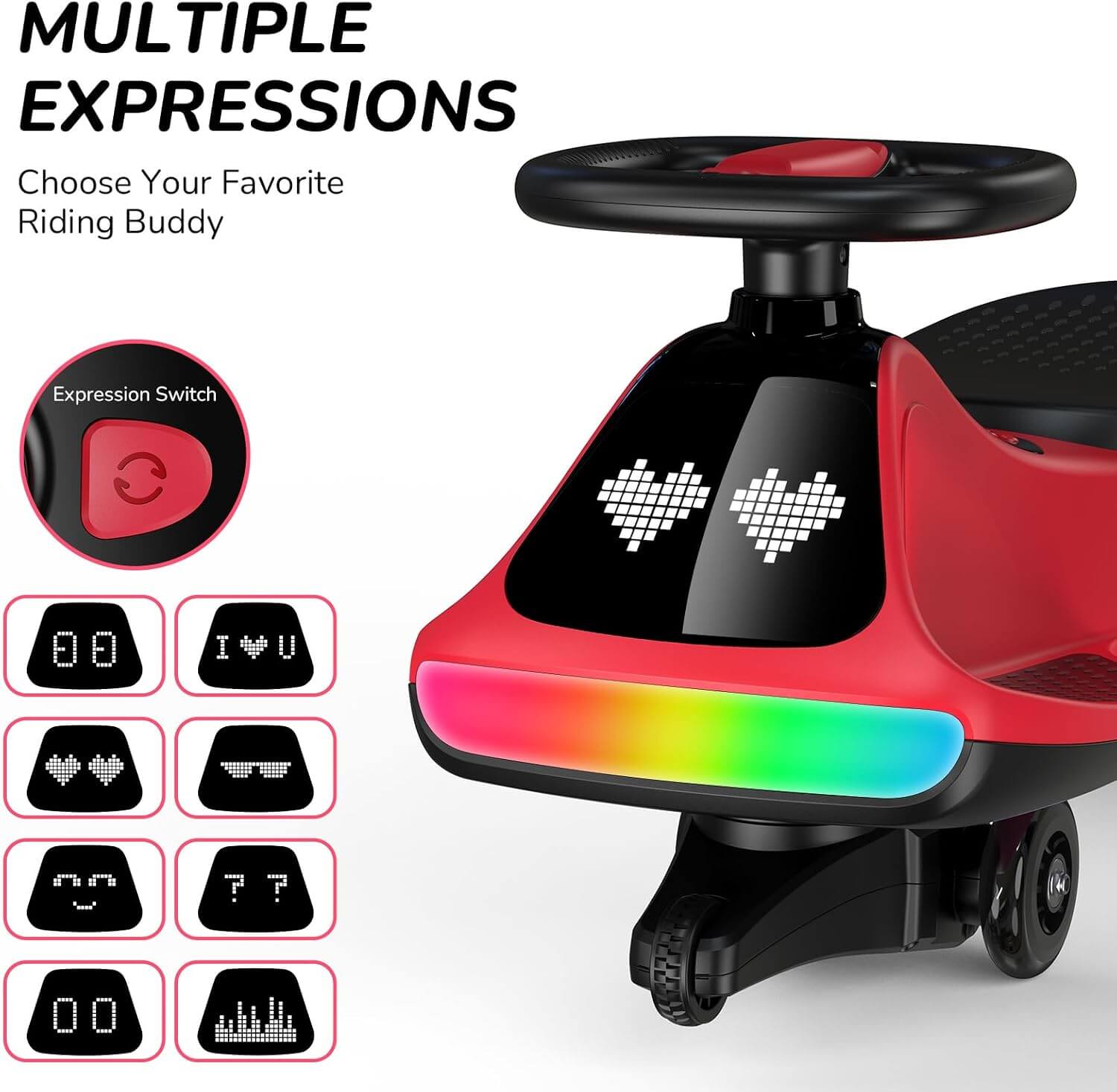 Umatoll UT501  12V 2-In-1 Electric Ride-On Wiggle Car Toy