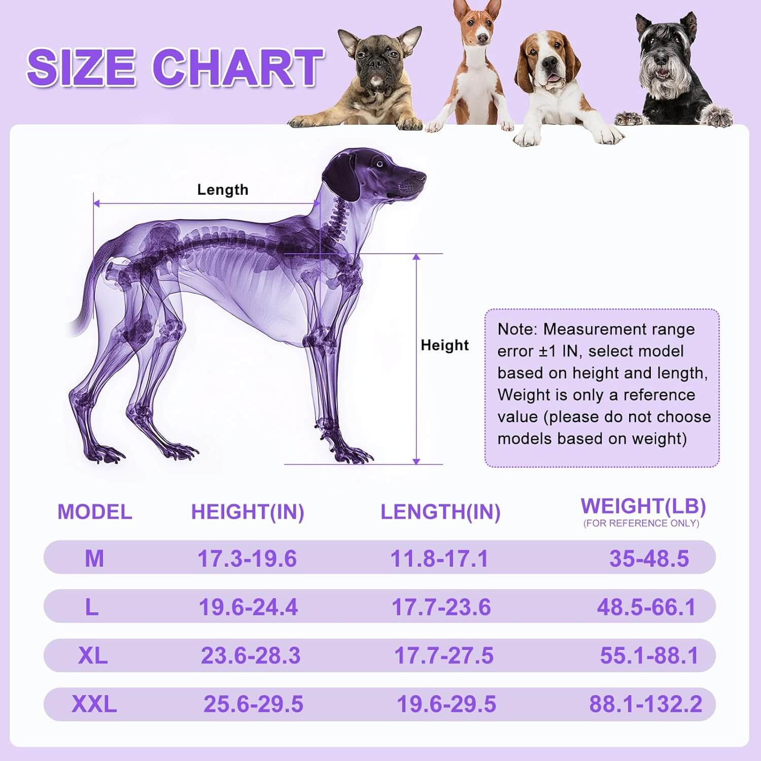 Virbraroo XXL Dog Wheelchair for Back Legs, All-Terrain Tires