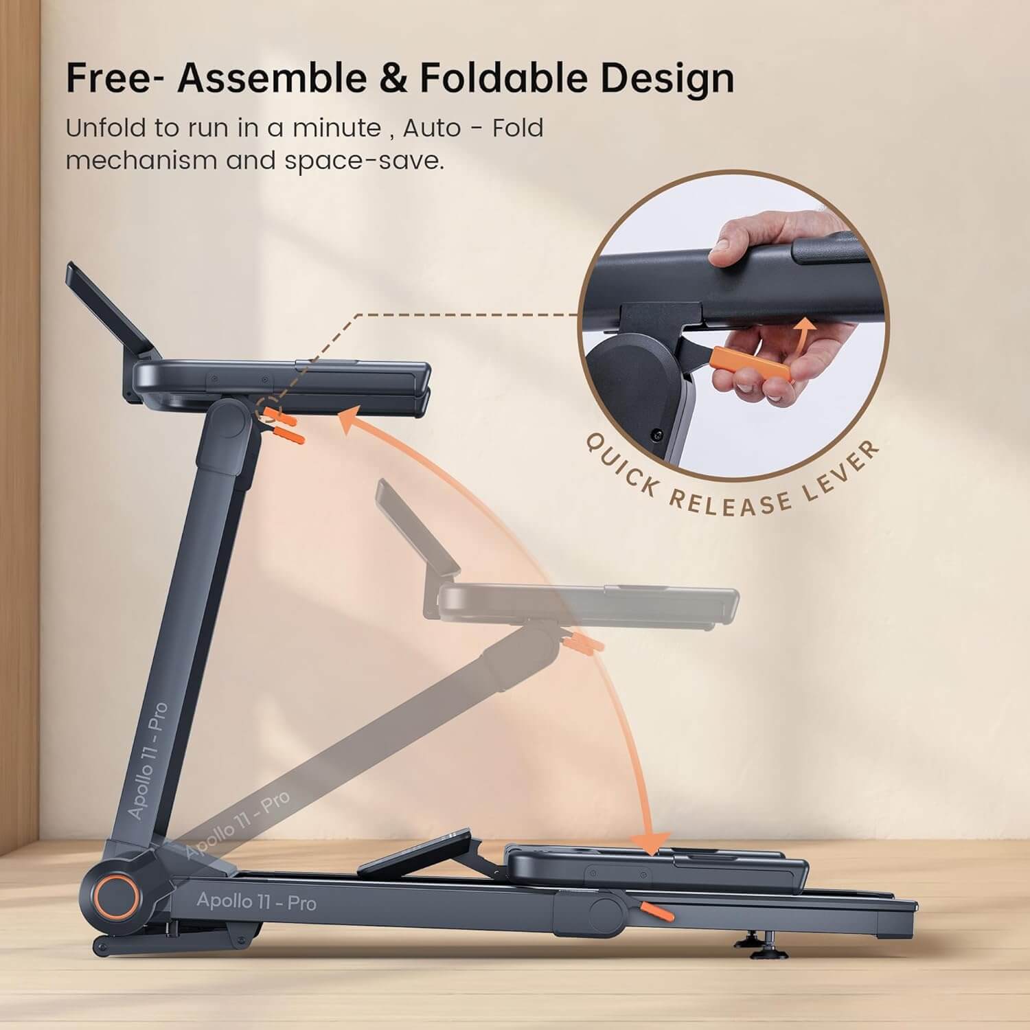 Vitalwalk Apollo 11 Commercial Foldable Treadmill