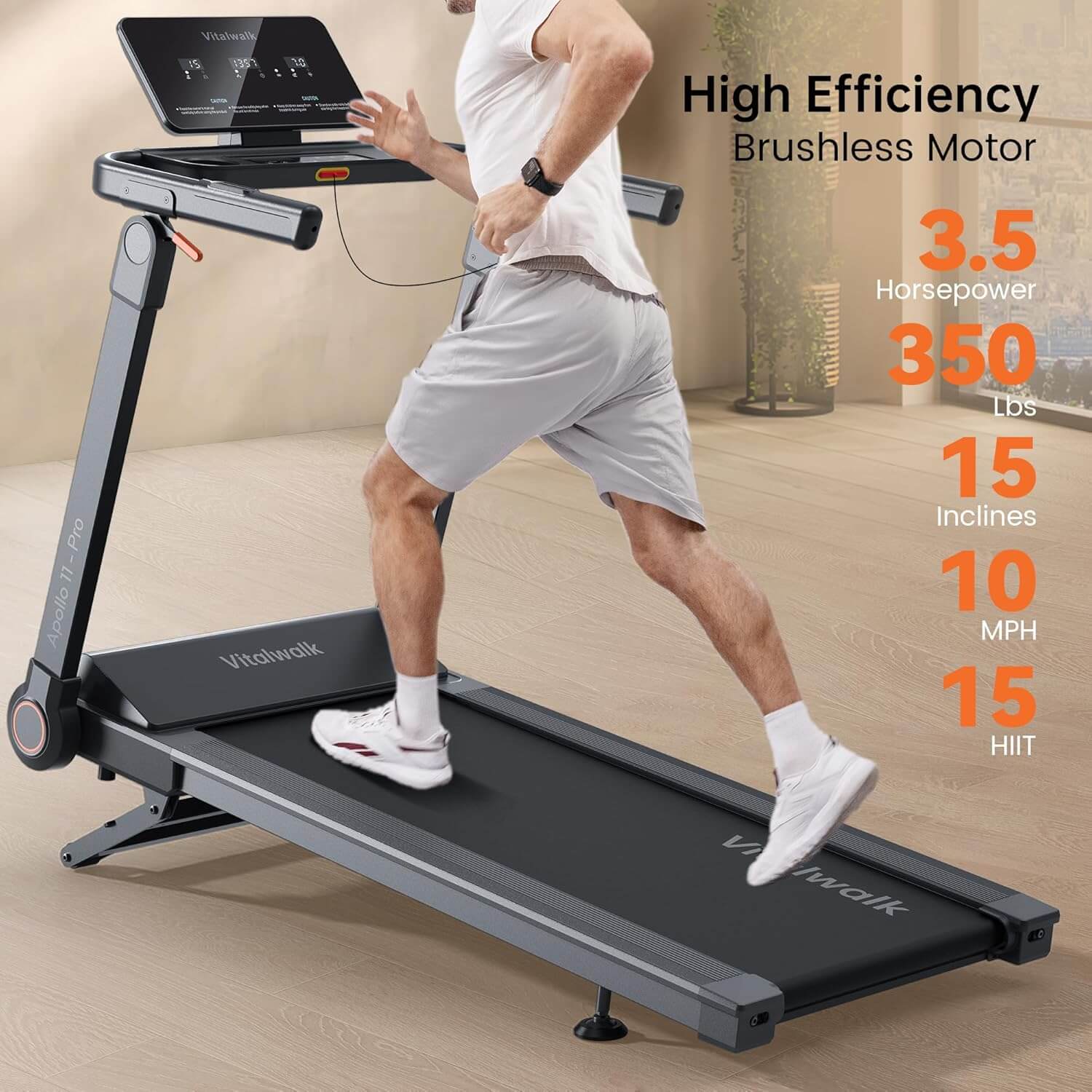 Vitalwalk Apollo 11 Commercial Foldable Treadmill