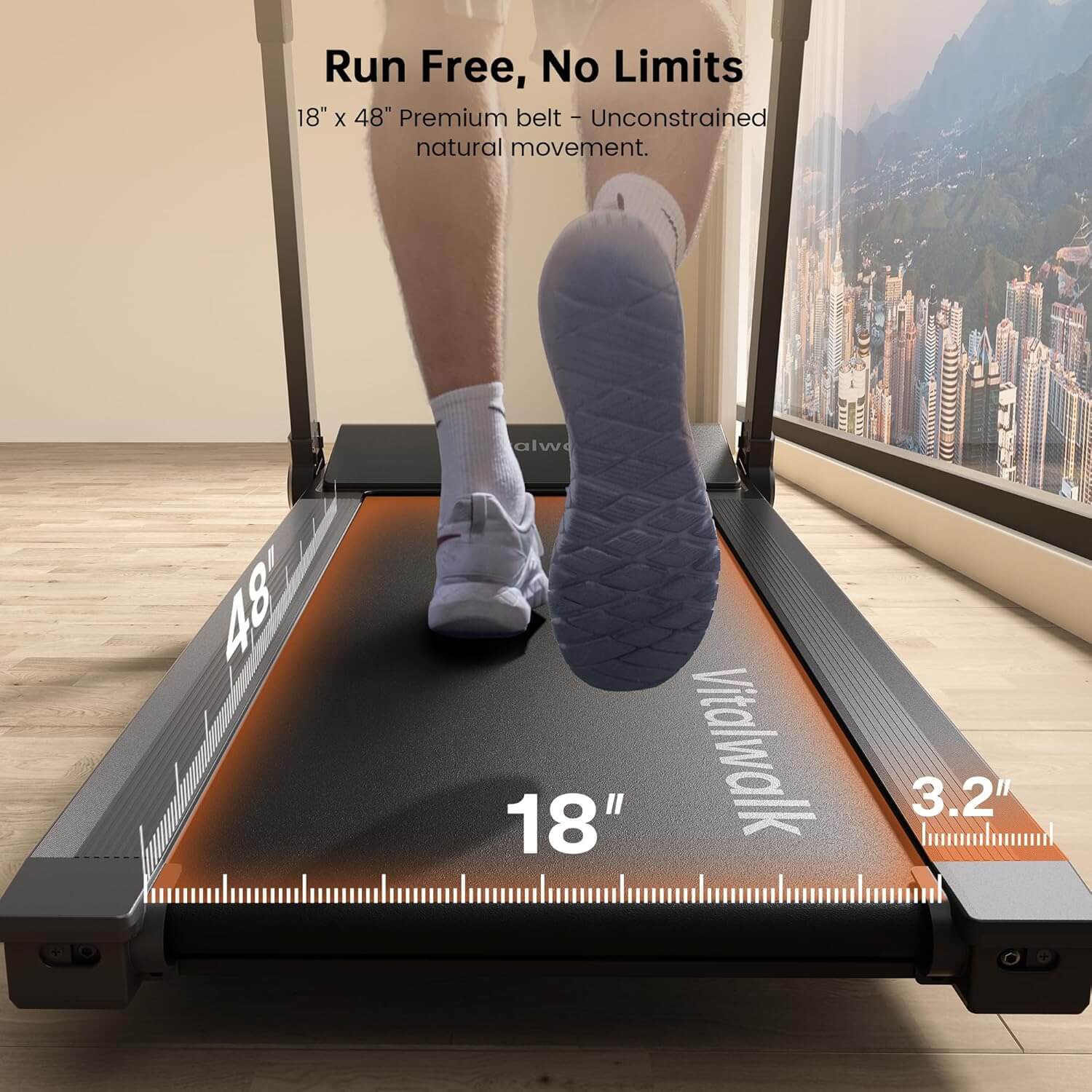 Vitalwalk Apollo 11 Commercial Foldable Treadmill