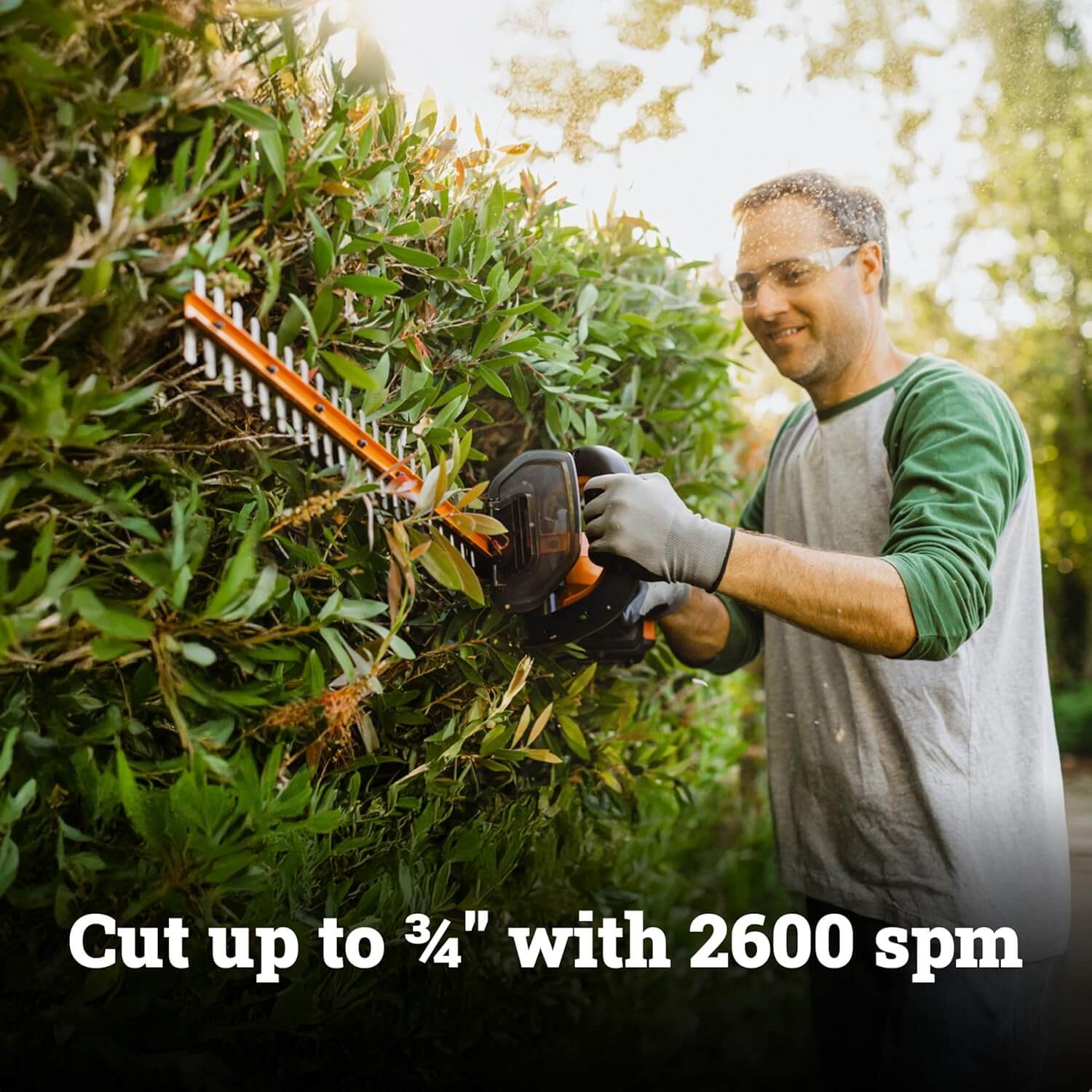 WORX WG261 22" 20V Cordless Electric Hedge Trimmer