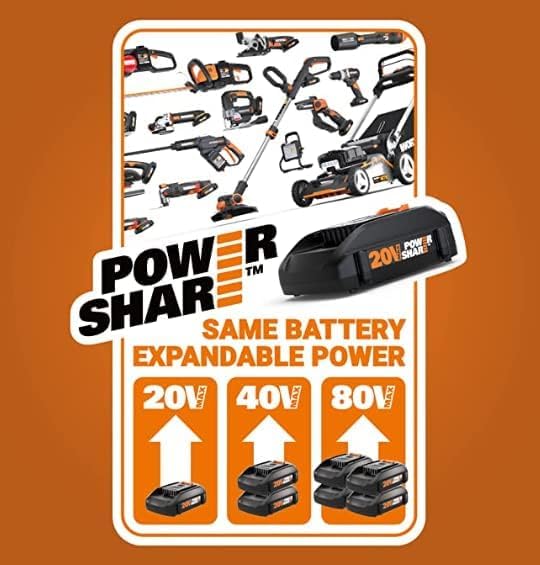 WORX WG322 20V Power Share 10" Cordless Chainsaw